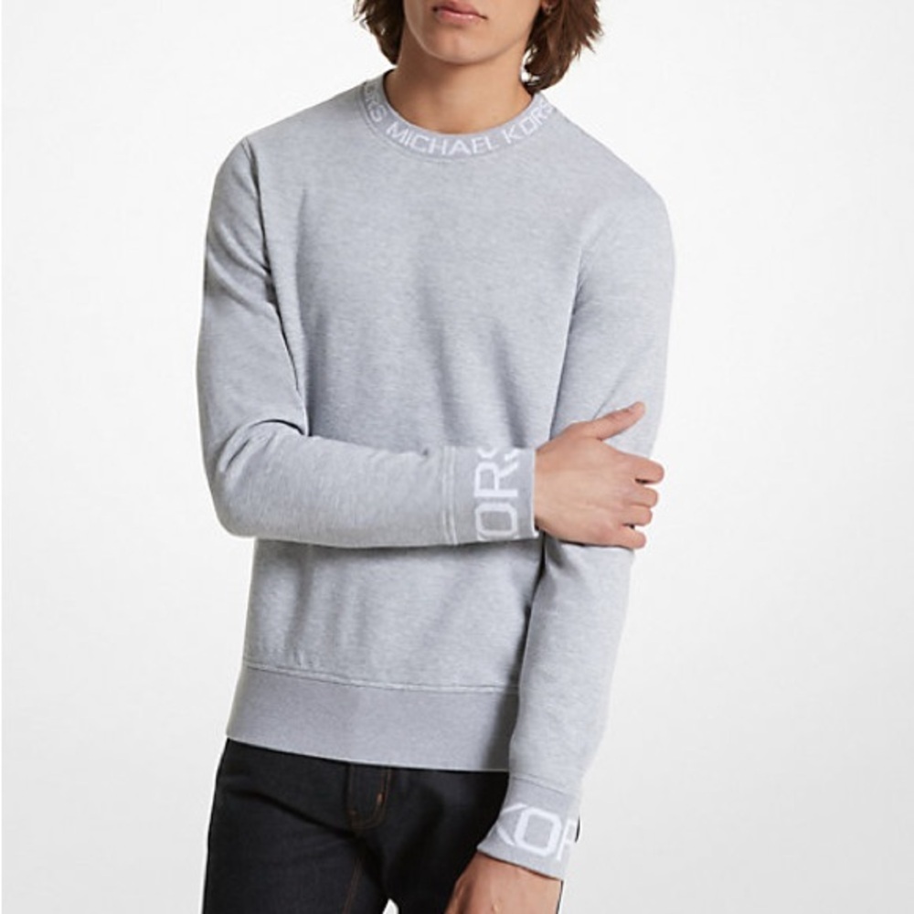 Micheal Kors | Logo Tape Cotton Blend Sweater